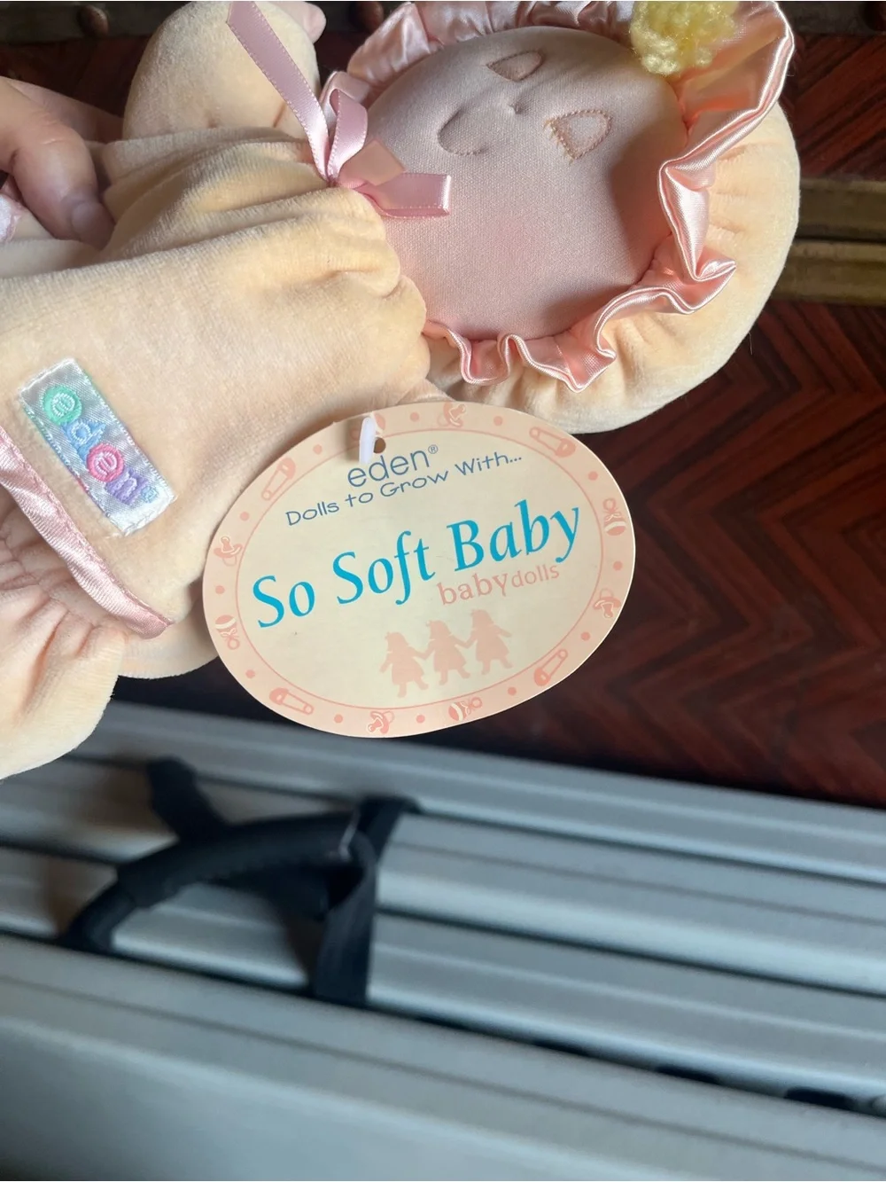 Eden vintage So Soft Baby Peach Plush Doll